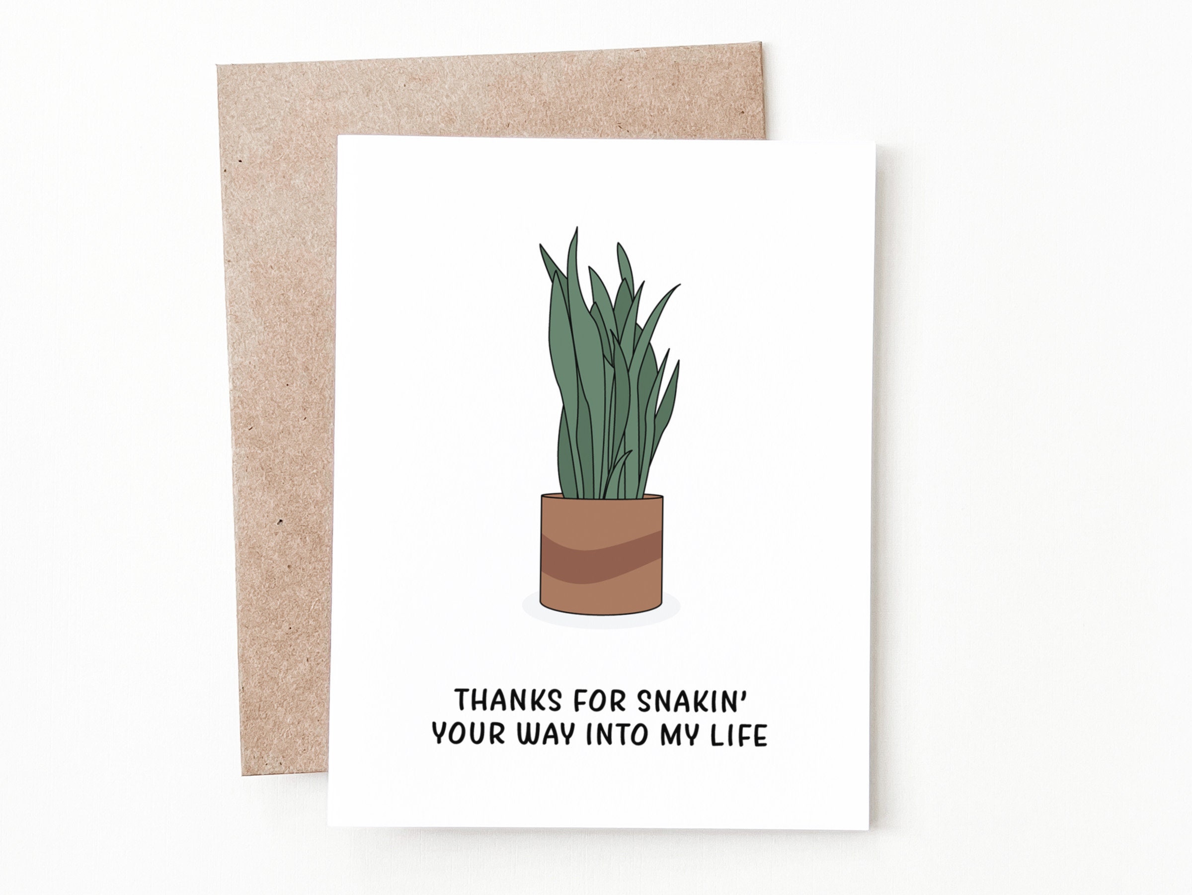 Funny Snake Plant Anniversary Card Plant Mom Anniversary Gift Etsy Canada