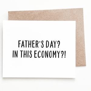 Carte de fête des pères économique amusante, cadeau de fête des pères de la part d'un fils ou d'une fille