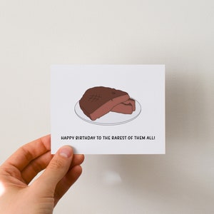 Funny Steak Birthday Card, Birthday Gift for Dad or Boyfriend - Etsy