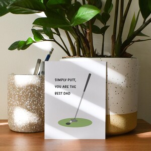 Simply Putt Golfing Father's Day Card image 8