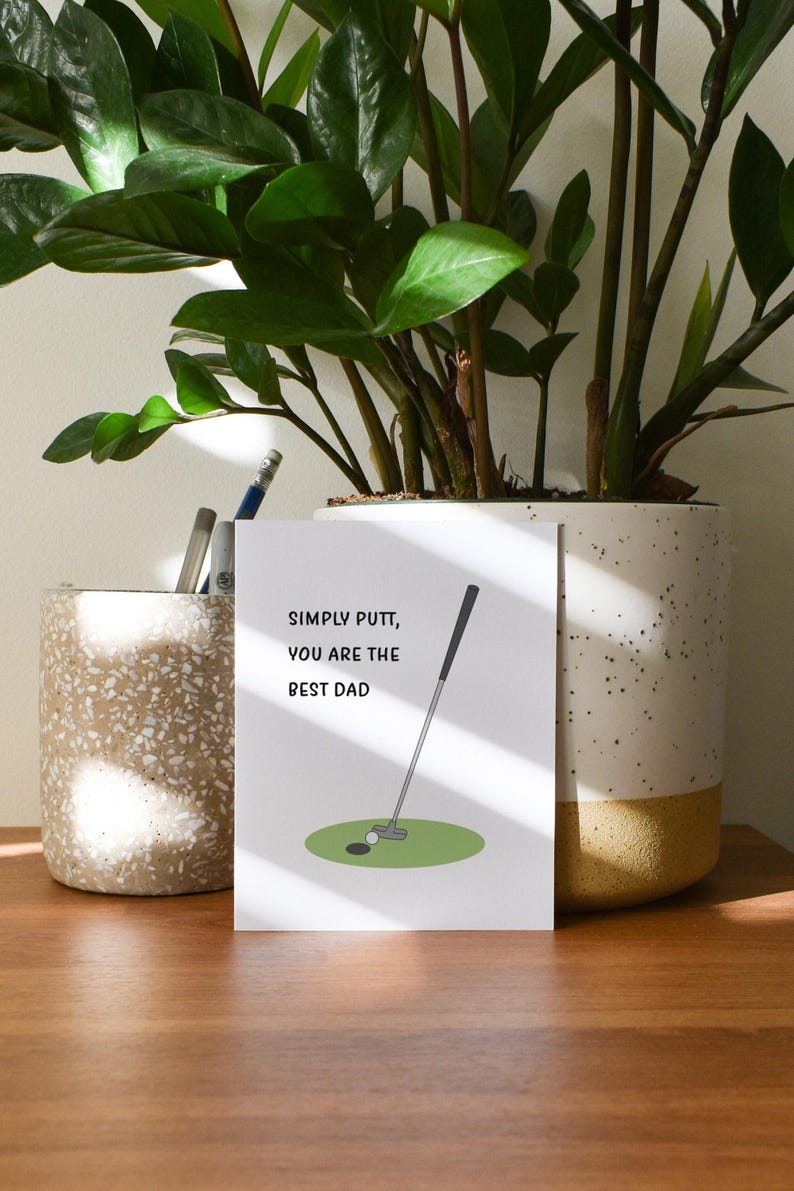 Simply Putt Golfing Father's Day Card image 8