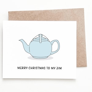 Carte de Noël The Office, carte de vœux de Jim et Pam pour petit ami ou mari