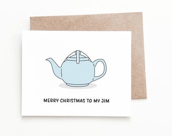 The Office Christmas Card, Jim and Pam Holiday Card for Boyfriend or Husband