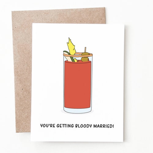 Funny Engagement Card Funny Bridal Shower Card Bachelorette Etsy