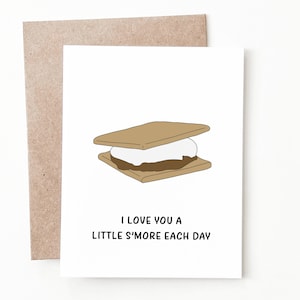Carte d'anniversaire drôle de Smores, cadeau d'anniversaire de camping