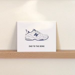 Funny Father's Day Card For Dad, Old Man Shoes Gift For Dad image 2