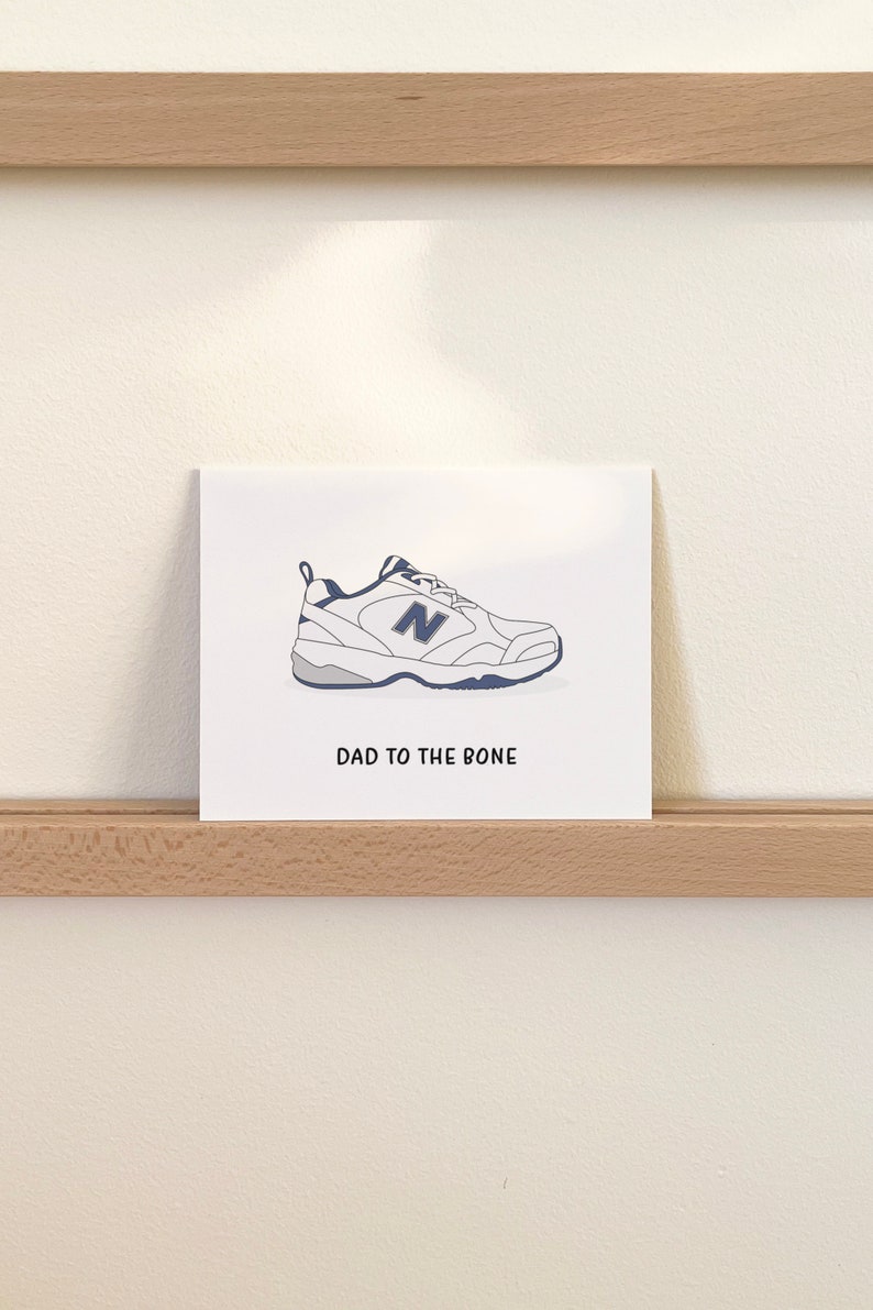 Funny Father's Day Card For Dad, Old Man Shoes Gift For Dad image 2