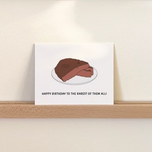 Funny Steak Birthday Card, Birthday Gift for Dad or Boyfriend - Etsy