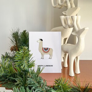 Funny Hanukkah Card, Llama Hanukkah Gift Card image 4