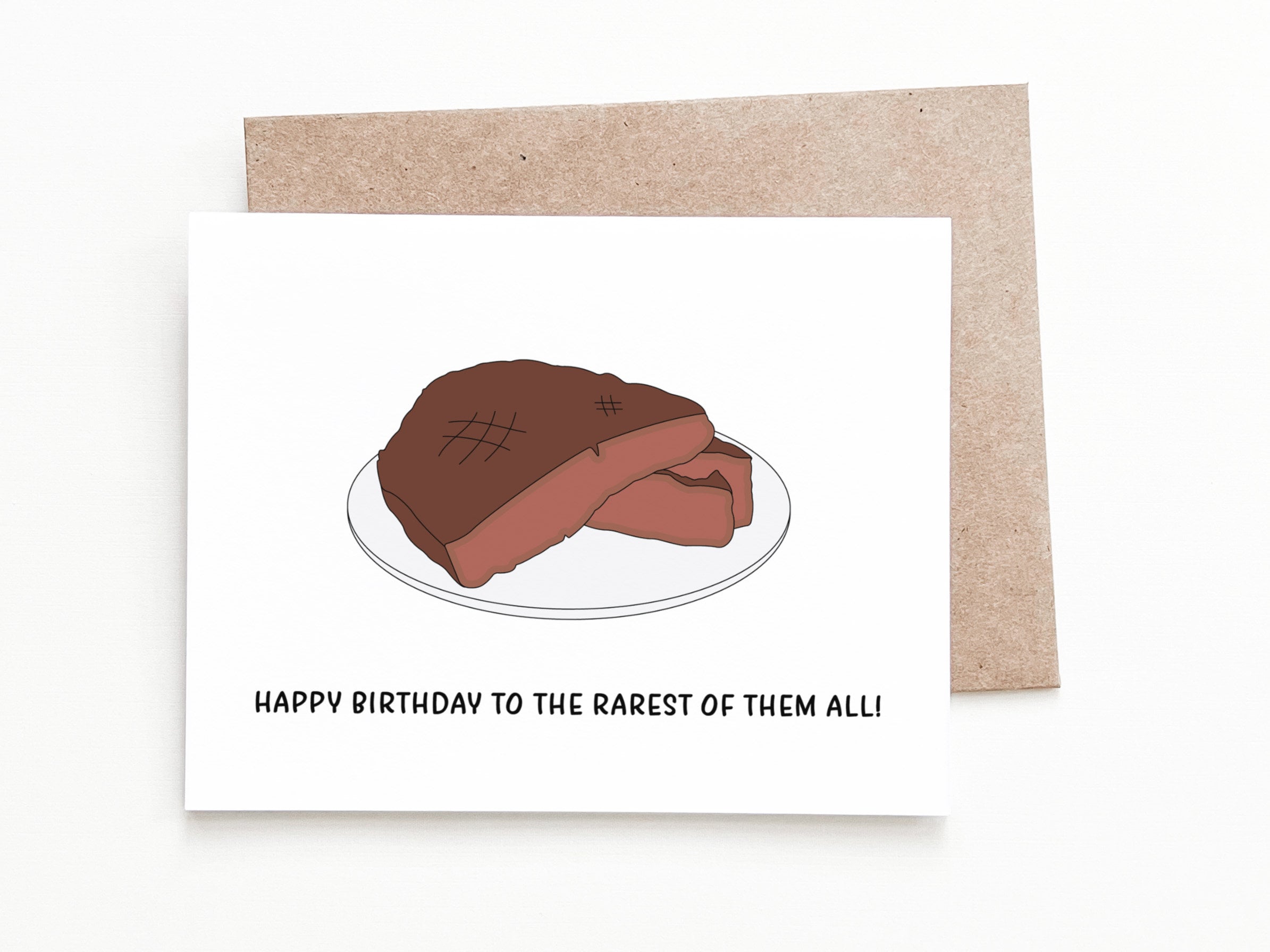 Funny Steak Birthday Card Birthday Gift for Dad or Boyfriend - Etsy Canada