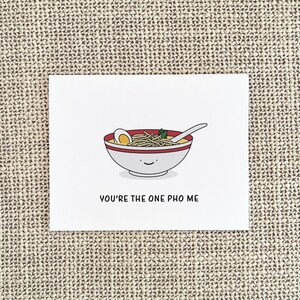 Funny Pho Anniversary Card, Pho Bowl Anniversary Gift image 4