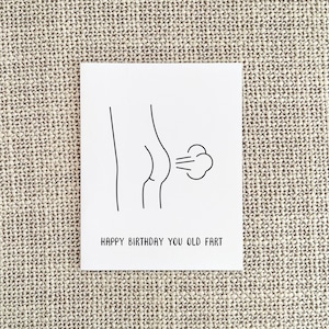 Funny Birthday Card, Old Man Birthday Gift for Dad or Boyfriend image 4