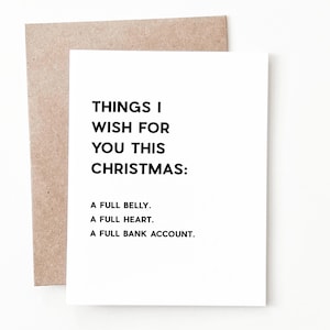 Carte de Noël drôle, cadeau de Noël fait main drôle pour lui ou elle