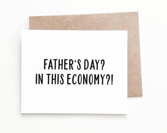 Father's Day in This Economy Father's Day Card