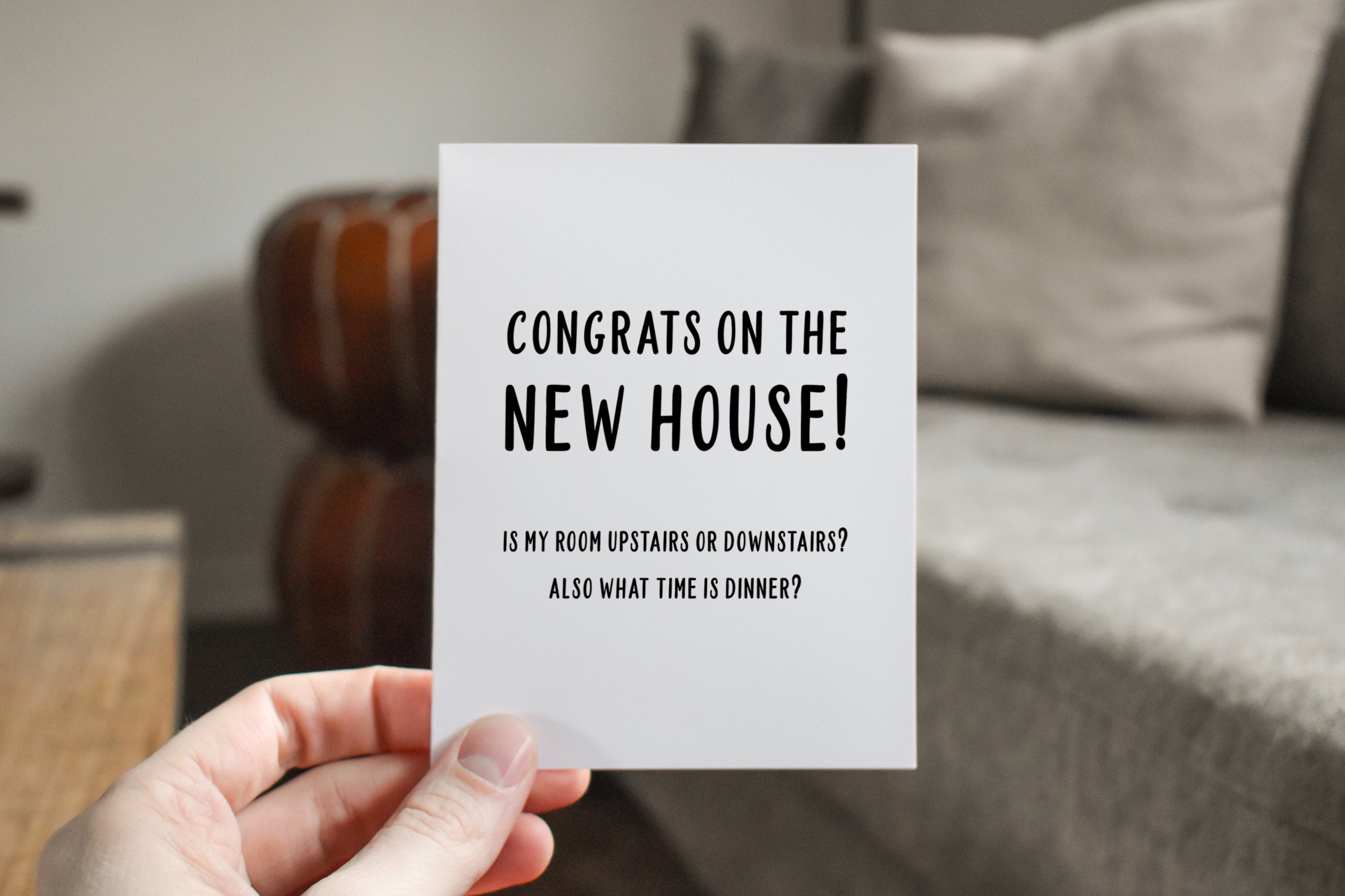 Funny Housewarming Card New Home Housewarming Gift Etsy