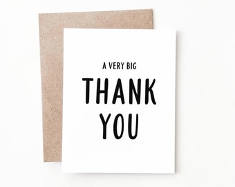 Funny Thank You Card, Thank You Gift Greeting Card for Him or Her