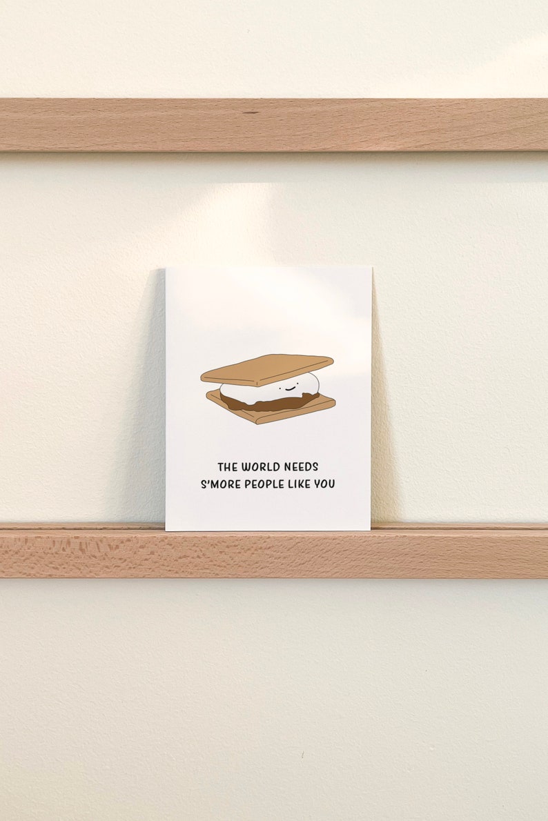 Funny Smores Thank You Card, Thank You Gift for Him or Her image 2