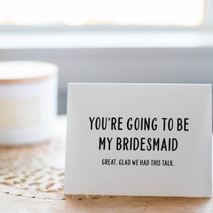 Funny Bridesmaid Card Bridesmaid Proposal Wedding Gift | Etsy Canada