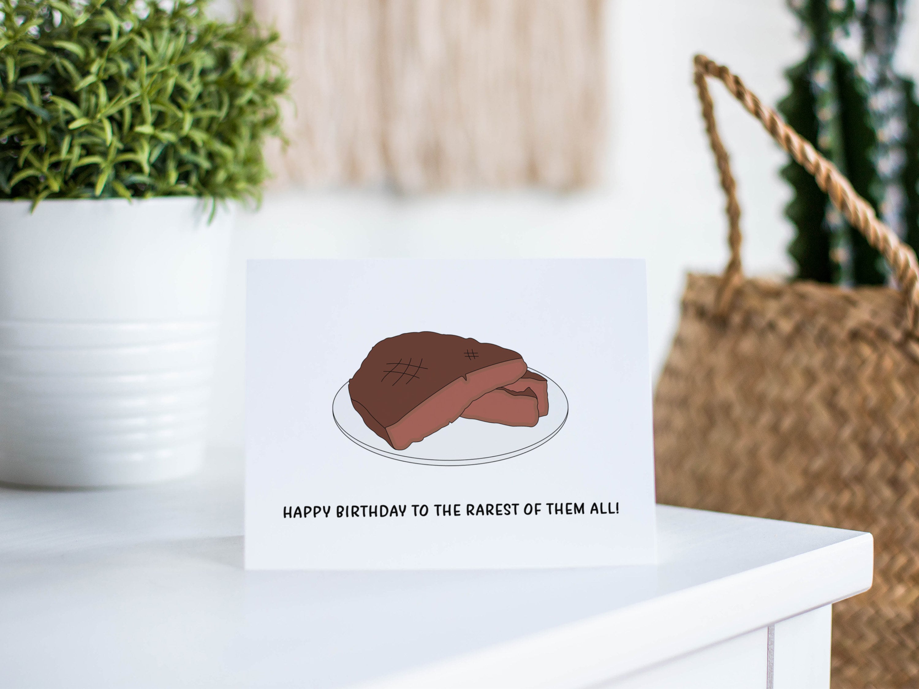 Funny Steak Birthday Card Birthday Gift for Dad or Boyfriend - Etsy Canada