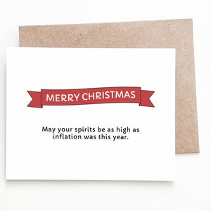 Carte de Noël gonflée drôle, cadeau de Noël économique pour lui ou elle