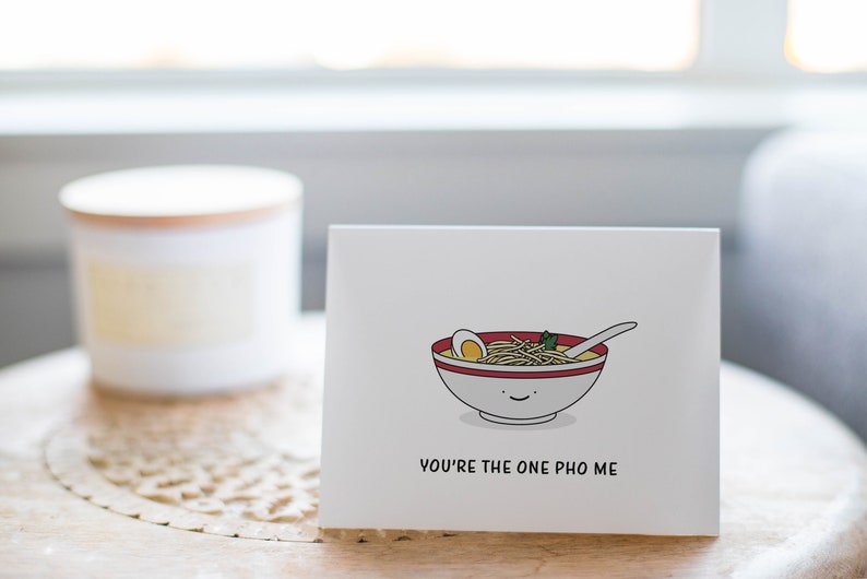 Funny Pho Anniversary Card, Pho Bowl Anniversary Gift image 6