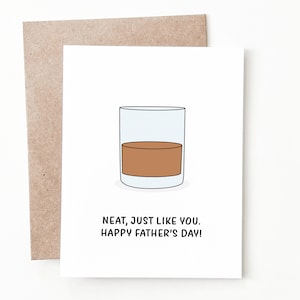 Funny Fathers Day Card, Whiskey Gift For Dad