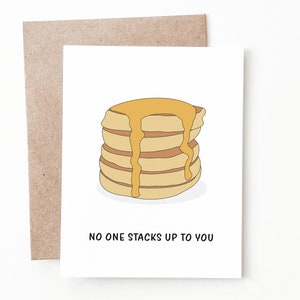 Carte d'anniversaire drôle de crêpe, cadeau d'anniversaire pour petit ami ou petite amie