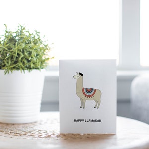 Funny Hanukkah Card, Llama Hanukkah Gift Card image 10