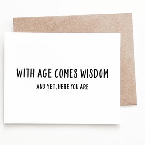 Carte d'anniversaire amusante, cadeau d'anniversaire pour lui ou elle