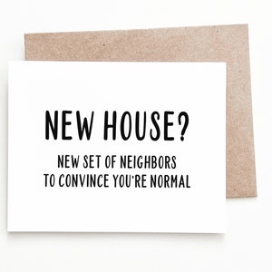 Carte de pendaison de crémaillère drôle, cadeau de pendaison de crémaillère pour une nouvelle maison
