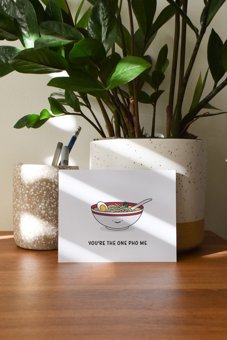 Funny Pho Anniversary Card, Pho Bowl Anniversary Gift image 8