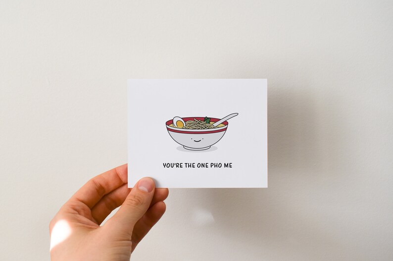 Funny Pho Anniversary Card, Pho Bowl Anniversary Gift image 7