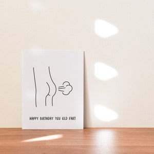 Funny Birthday Card, Old Man Birthday Gift for Dad or Boyfriend image 5