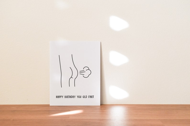 Funny Birthday Card, Old Man Birthday Gift for Dad or Boyfriend image 5