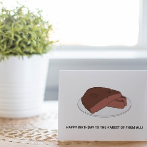 Funny Steak Birthday Card, Birthday Gift for Dad or Boyfriend - Etsy