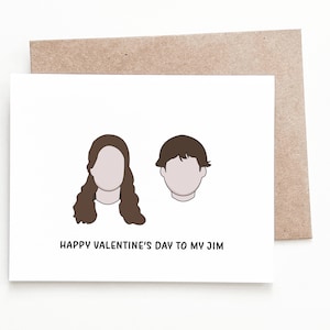 Carte de Saint-Valentin The Office, cadeau Jim et Pam pour petit ami ou mari