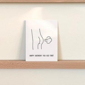 Funny Birthday Card, Old Man Birthday Gift for Dad or Boyfriend image 2