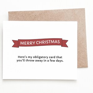Carte de Noël amusante, carte cadeau de Noël vintage obligatoire
