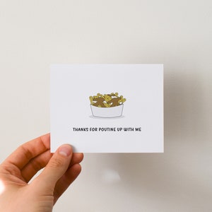 Funny Poutine Anniversary Card, Fries and Gravy Anniversary Gift image 7