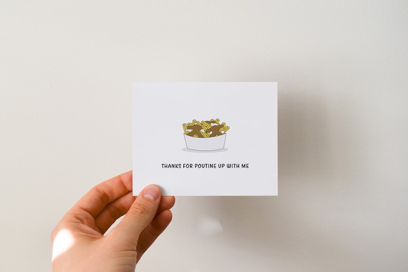 Funny Poutine Anniversary Card, Fries and Gravy Anniversary Gift image 7