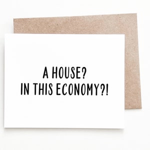 Carte de pendaison de crémaillère économique amusante, cadeau de pendaison de crémaillère pour une nouvelle maison