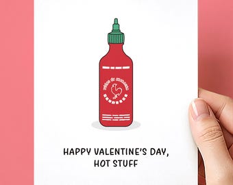 Happy Valentine's Hot Stuff Valentine's Day Card