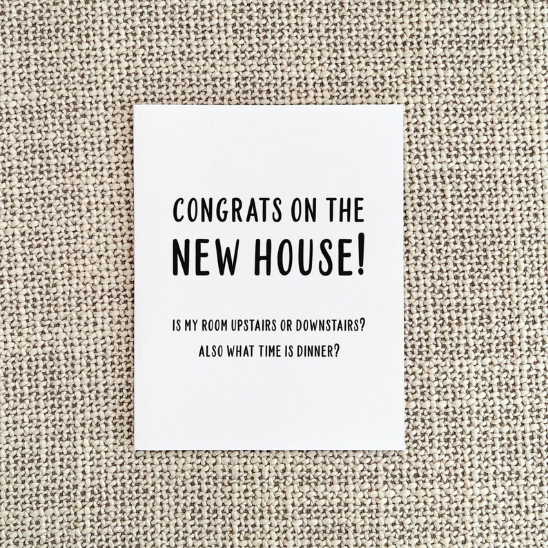 Funny Housewarming Card New Home Housewarming Gift Etsy Canada