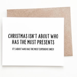 Divertente biglietto di Natale, regalo di Natale per lui o per lei