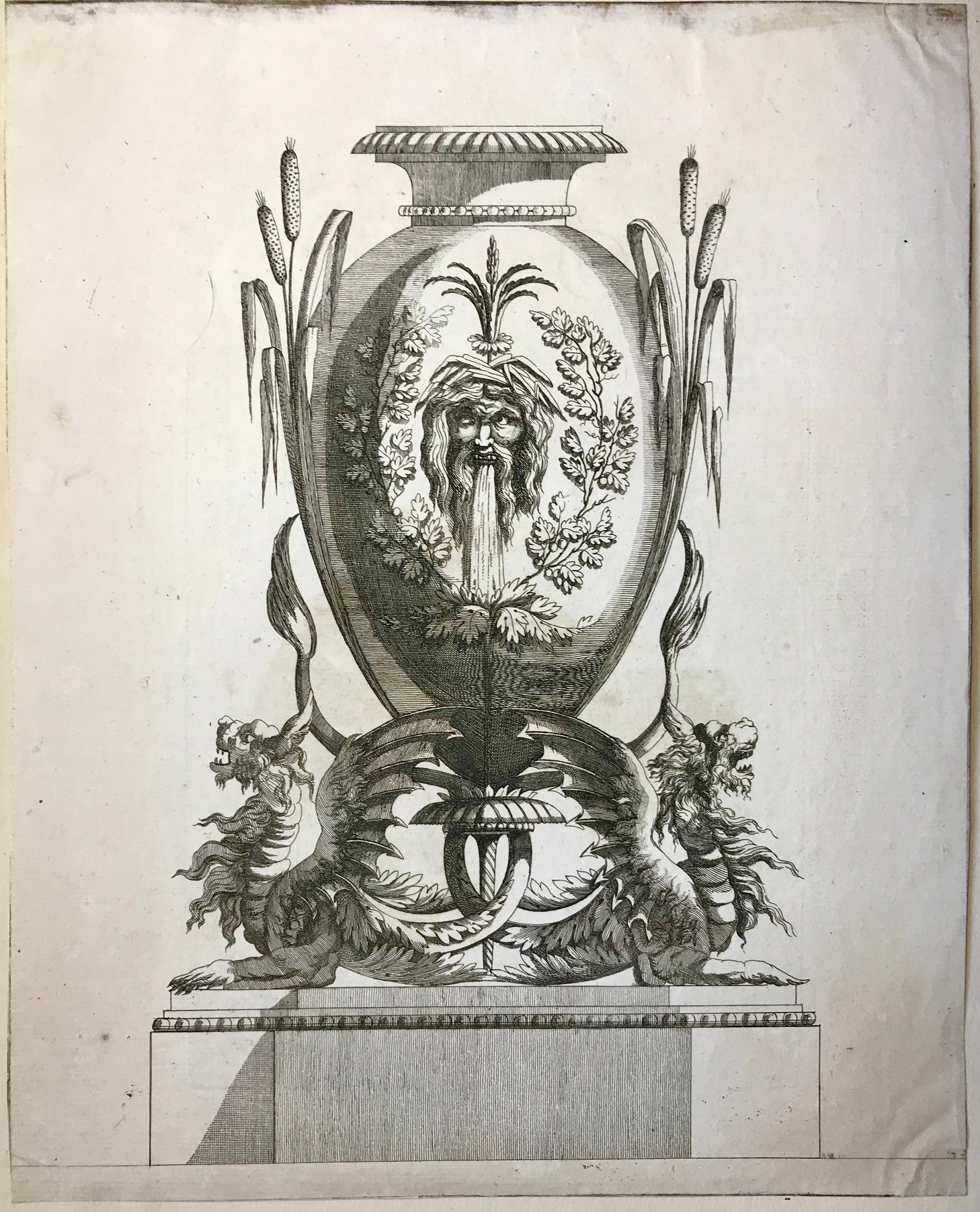 3 Original Engravings. Designs for Vases. Designed by Etsy