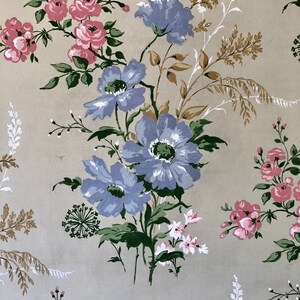An Original Textile Design for Upholstery. Very Large. Hand painted. From The Atelier Artilia, Paris. 1960’s. Size: 85 x 70 cms image 6