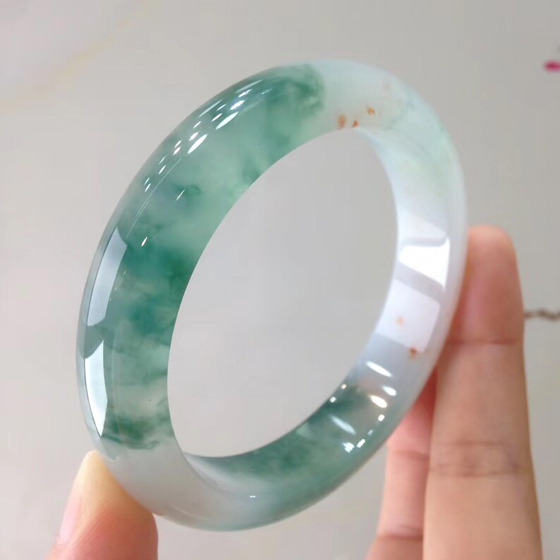 blue jadeite bangle
