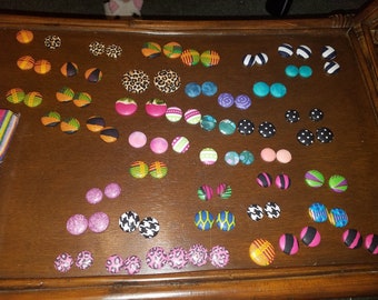 Button Earrings