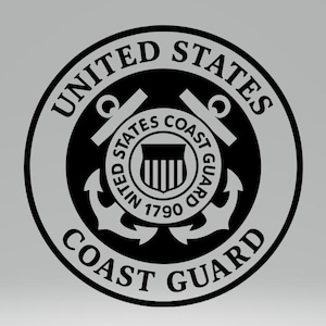 Replica Coast Guard military logo vinyl Decal