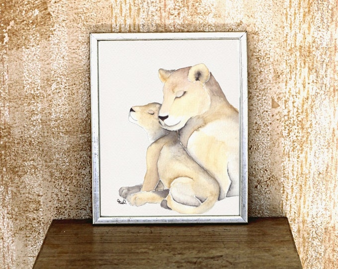 Print lion mom